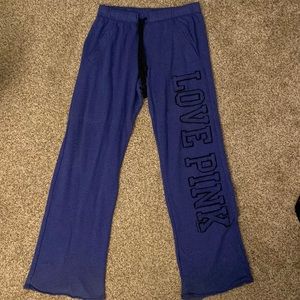 VS Pink wide leg sweat pants
